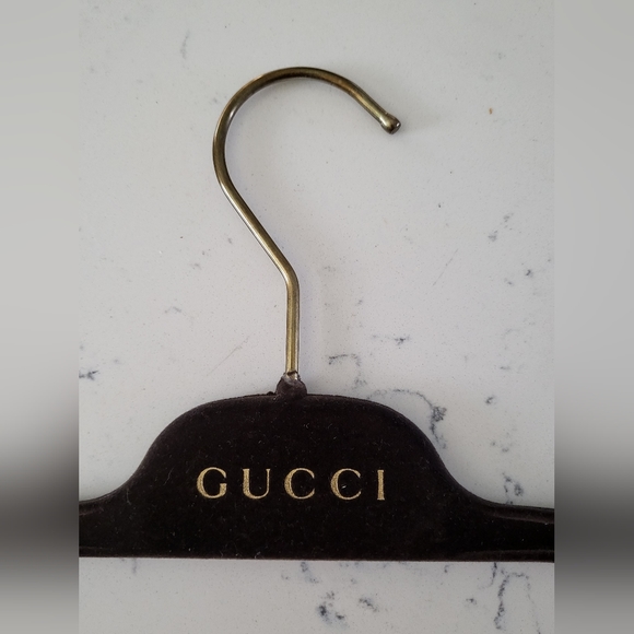 Gucci Brown Velvet Trouser Pant Hanger - Picture 6 of 13